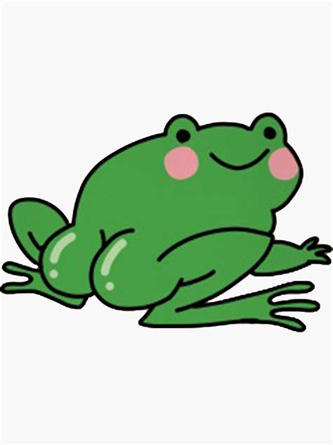 Frog Butt Sticker For Sale By Pascaraul Redbubble