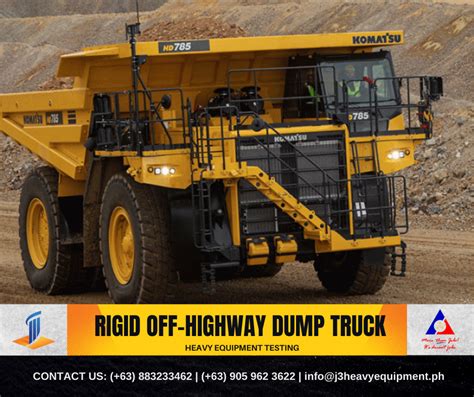 Rigid Off Highway Dump Truck J3 Heavy Equipment