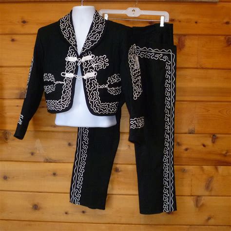 Charro Suit Mariachi Mexican Vintage Mens Size 40 Short