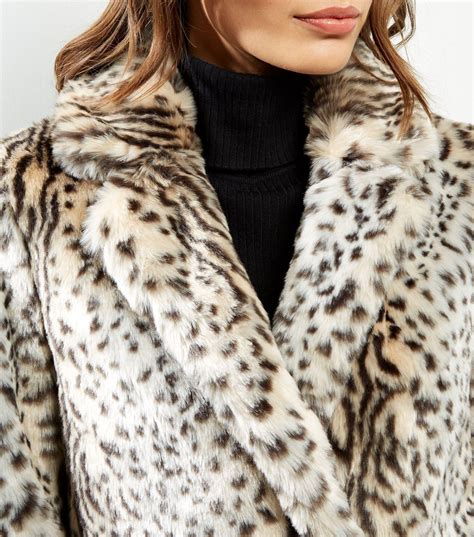 Leopard Print Faux Fur Jacket Leopard Faux Fur Jacket In