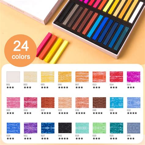 Zachte Pastel Set Vierkante Pastels Krijt Vierkant Grandado