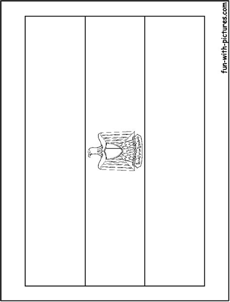 Egypt Flag Coloring Page