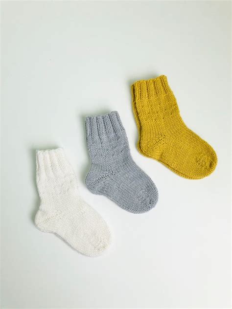 Knit Baby Socks Knitted Merino Wool Socks For Boy And Girl Etsy