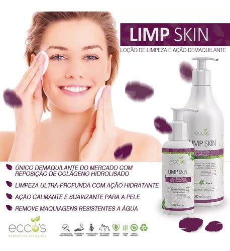 Limp Skin Eccos Cosméticos Loção Limpeza Cosméticos 120ml MercadoLivre