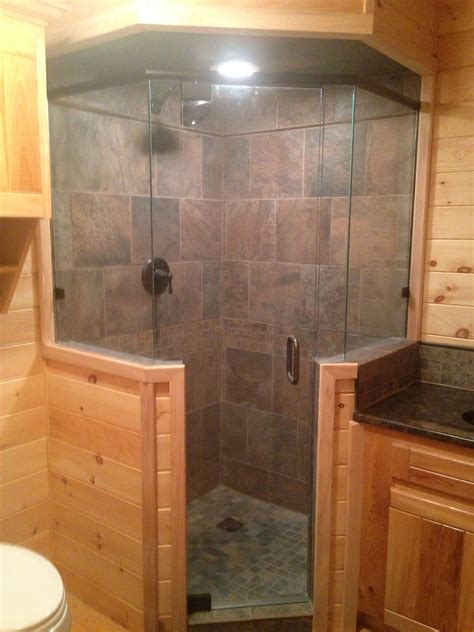 Corner Tile Shower Rustic Shower Rustic Tile Shower Tile Shower