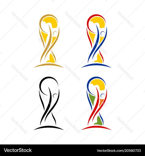 World cup soccer trophy Royalty Free Vector Image