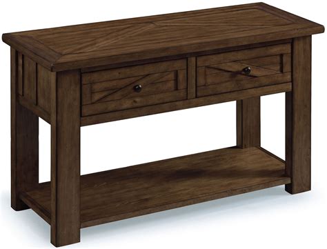 Fraser Rustic Pine Wood Rectangular Sofa Table T3779 73 Magnussen Home