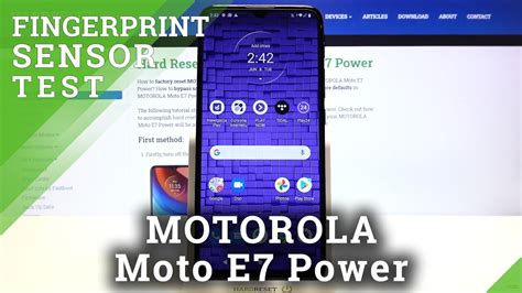 Motorola Moto E7 Power Fingerprint Sensor Test Youtube