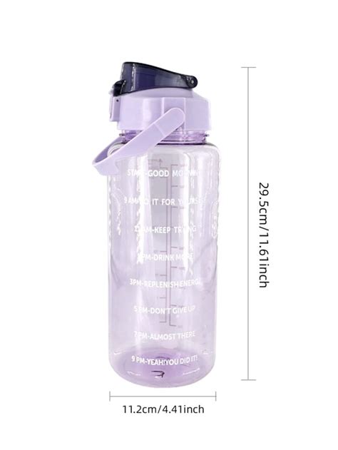 2 Liter Water Bottle With Straw Female Girls Large Portable Travel ...