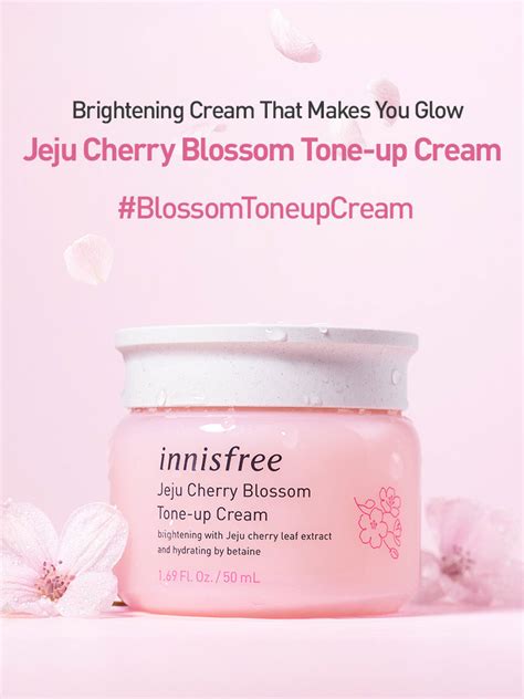 Innisfree Jeju Cherry Blossom Tone Up Cream Frostquake Fashion