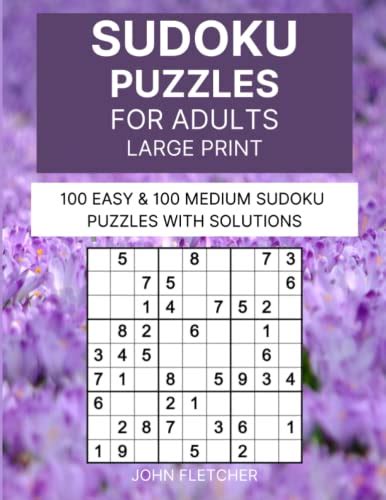 SUDOKU PUZZLES FOR ADULTS LARGE PRINT LARGE PRINT SUDOKU PUZZLES FOR