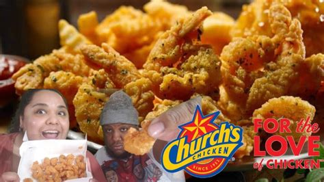 Church S Chicken New Garlic Butter Shrimp Review Youtube