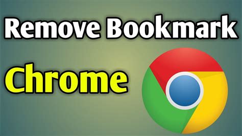 How To Remove And Delete Bookmark In Google Chrome Browser In Your