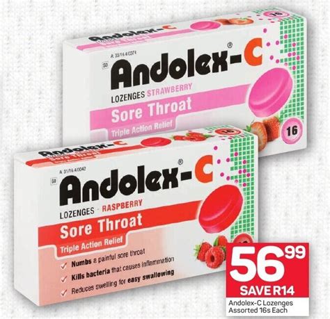 Andolex C Lozenges Assorted 16s Offer At Pick N Pay Pharmacy