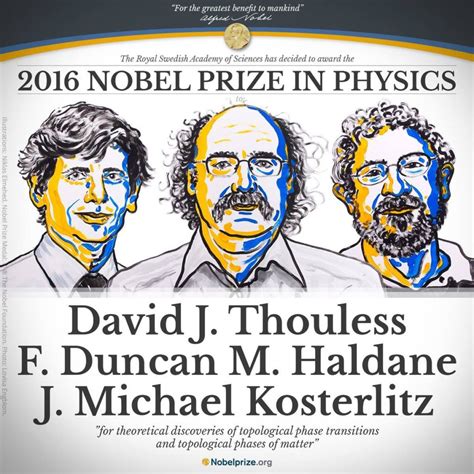 Physics Nobel 2016: David Thouless, F Duncan M Haldane and Michael ...