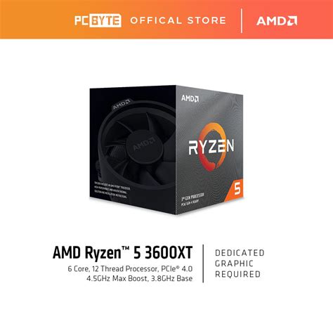 Amd Ryzen 5 3600xt 6c 12t 3 8ghz Am4 Processor With Wraith Spire Cpu Cooler Shopee Malaysia