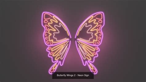 Neon Wings - 6 Pack 3D Model Collection | CGTrader