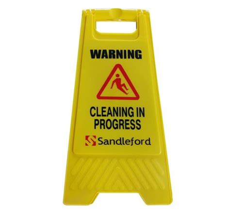 Cleaning In Progress Sign Yellow | Sandleford