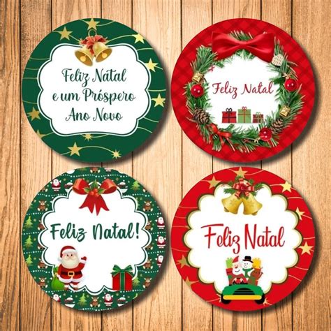 Etiquetas Adesivos Feliz Natal Shopee Brasil