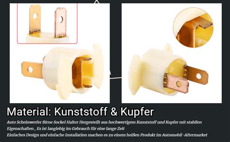 H Lampenfassung H Fassung Scheinwerfer Lampenfassung Halter Adapter