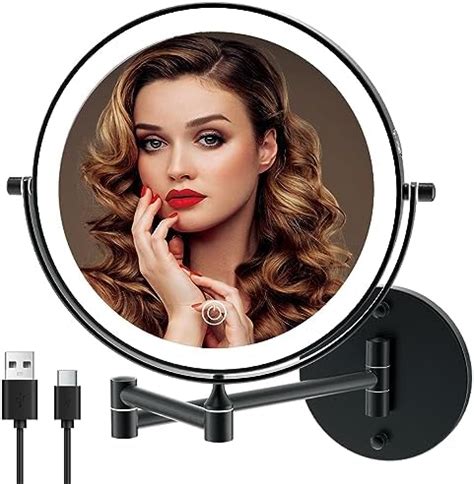 Amazon Miroamz Rechargeable Wall Mounted Lighted Makeup Vanity