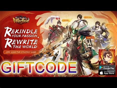 Three Kingdoms Warfare Gameplay Gift Code All Free Codes Three