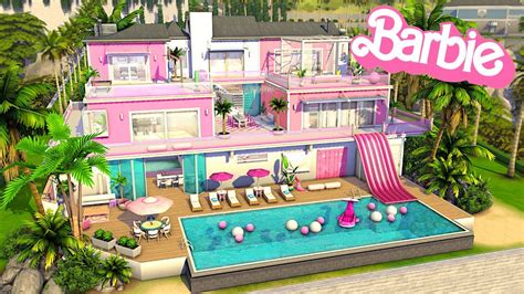 Barbie Malibu Mansion The Sims 4 Speed Build NO CC YouTube