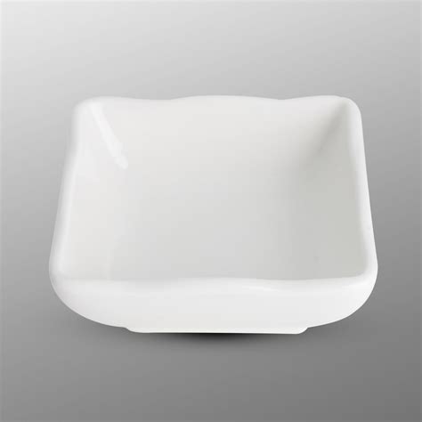 Korin Durable White Square Sauce Dish | Korin