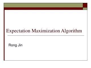 Ppt Lecture Gaussian Mixture Models And Expectation Maximization