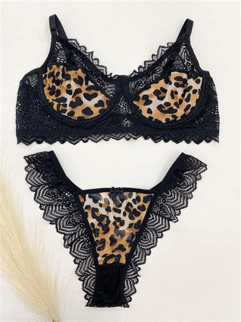 Conjunto Sem bojo Aro Animal Print Conheça a Treacy Lingerie uma