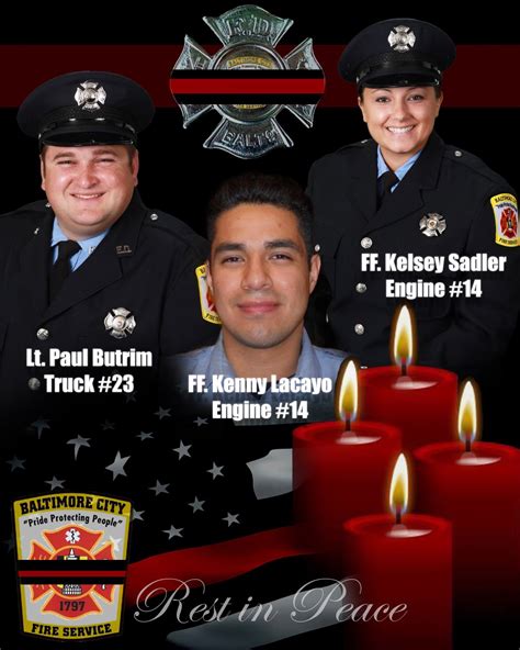 Baltimore Fire Three Firefighters Killed After Becoming Trapped In