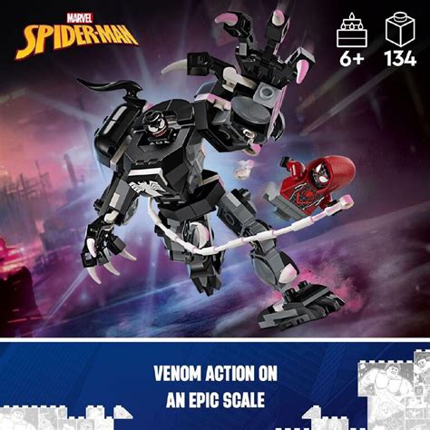 Lego Super Heroes Marvel Venom Mech Armour Vs Miles Morales 76276 The Warehouse