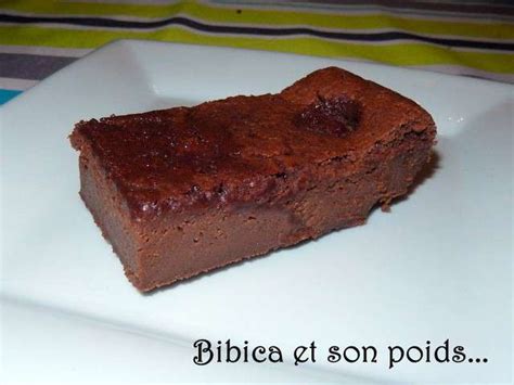 Recettes De Fondant Au Chocolat De Bibica Et Son Poids