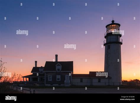 Cape Cods Oldest Lighthouse Highland Light At Truro Stock Photo Alamy