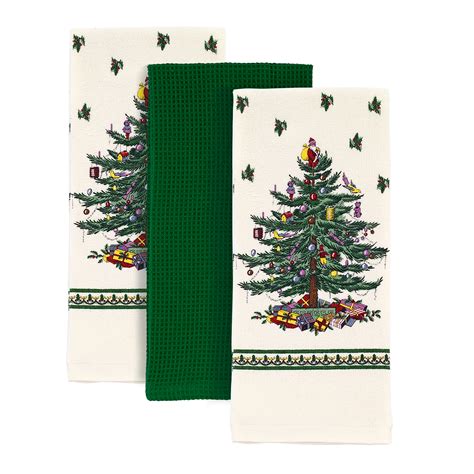 Spode Christmas Tree Set Of 3 Kitchen Towels