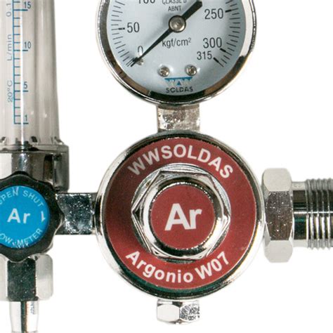 Regulador De Gas Argônio Para Solda Mig E Tig Fluxometro