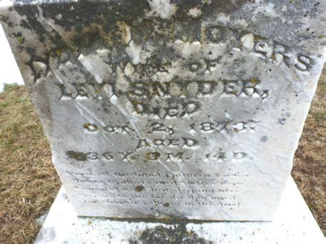 Lydia M Moyers Snyder 1837 1873 Find A Grave Memorial