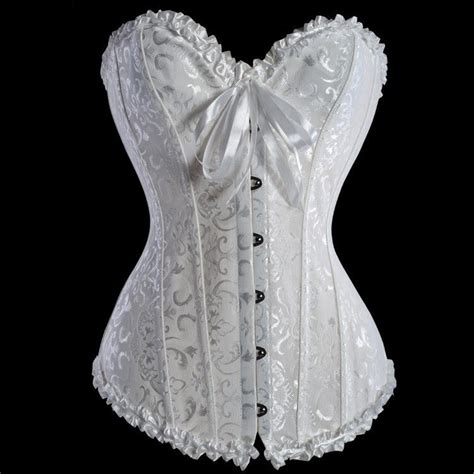 Burlesque White Corset Costume Wonderland