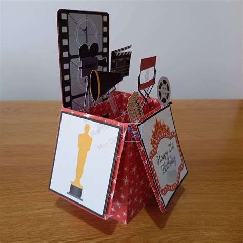 Personalised Movie Film Cinema Card 3d Pop Up Box Card For Etsy Uk