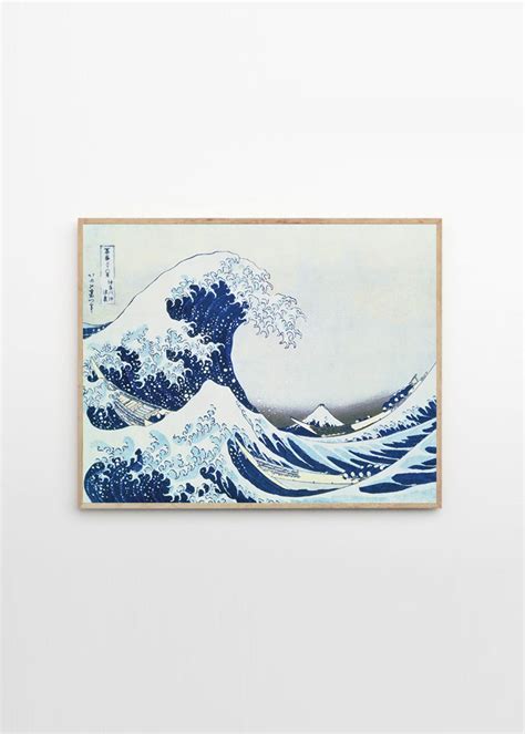 Rosenstiels Great Wave Off Kanagawa By Katsushika Hokusai The Poster Club Office Decor Print