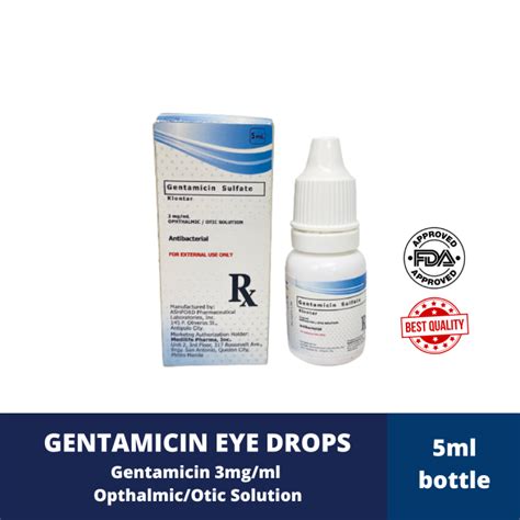 Genta Drops Klontar 3 Mgml 03 Wv Opthalmicotic Solution Eye