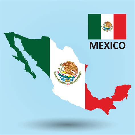 Mexico Map and Flag Background 5933371 Vector Art at Vecteezy