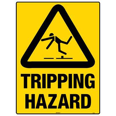 WARNING SIGN TRIPPING HAZARD Accumax Global