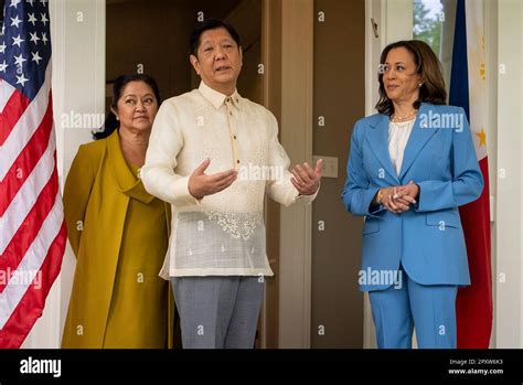 United States Vice President Kamala Harris And Second Gentleman Douglas Emhoff Hosts President