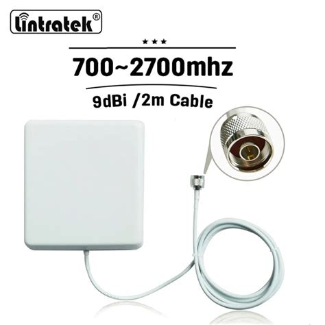 Antena De Panel Interior GSM 3G 4G Conector N 700 2700MHz 9dBi Con