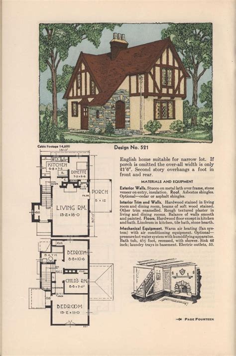 Tudor Cottage House Plans