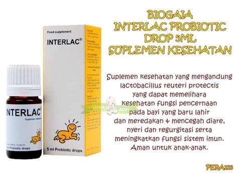 Jual Pera153 Biogaia Interlac Probiotic Drop 5ml Suplemen Makanan