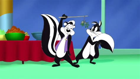 Pepe Le Pew And Penelope Under Mistletoe By Jetchin On Deviantart