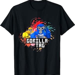 Funny Gorilla Tag Gorilla Tag Merch Monke VR Game T-shirt, Sweatshirt, Hoodie 37762 - Etsy