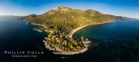 Sand Harbor Lake Tahoe At Sunset Aerial Photo Nevada 38131